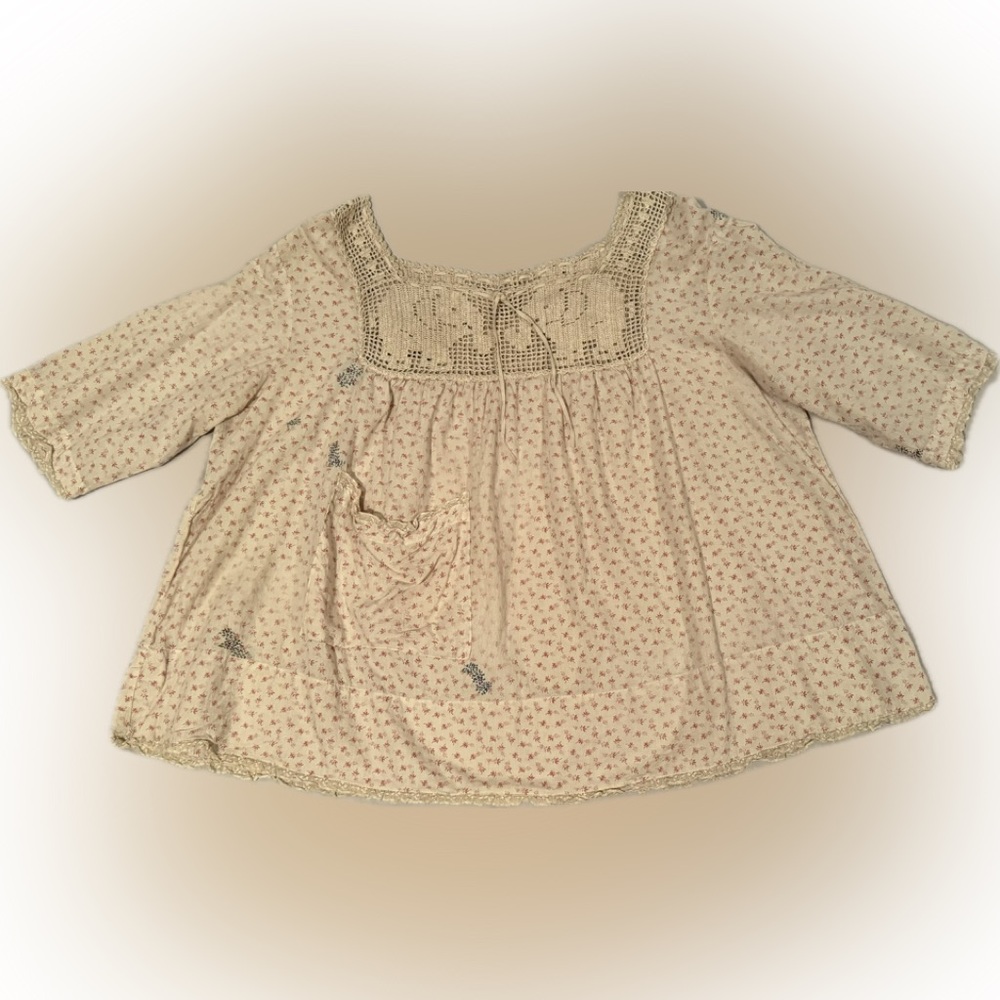 RARE RARE Magnolia Pearl Eula Blouse with Elephant Yoke